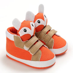 Classic Baby Shoe Boy Girl Baby Cute Animal Face Casual Flat Sneaker First Baby