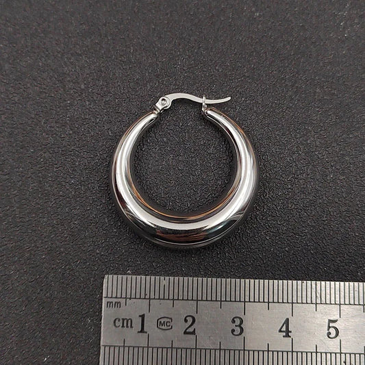 6pcs/Lot Fashion Hollow Geometry Stainless Steel Earring Women Jewelry Wholesale