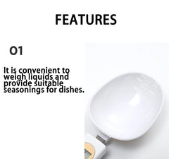 Mini Spoon Scale Digital Kitchen Scale Electronic LCD Food Scale 0.1-500g Cooking Flour