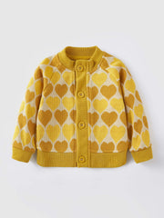 Baby Boys and Girls Knitting Coat Long Sleeve Kids Fashion Cute Cartoon Baby Clothing