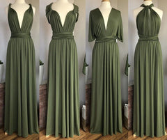 Formal attire Dresses: Olive Green Sega Bridesmaid Dress Floor Length