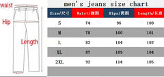 Ripped Jeans For Men Stretch Slim Printed Bones Skinny Pants Men Hip Hop
