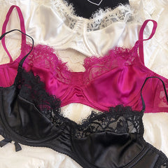 Underwear Set for Women Ultra-thin Bra Set French Lace Breathable Bralette