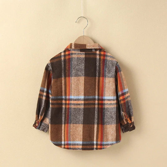 Baby Infant Kids Fall And Winter Clothes Long Sleeve Fashion Children Girls And Boys Flannel Thick Coat