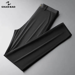 Stretch Pants Classic Simple Business Casual Formal Non-ironing Stretch Trousers Men's