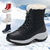 Ankel Boots for Women Winter Outdoor Warm Snow Boots Chunky Platform