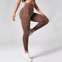 Women Leggings Washing Yoga pants Bubble Butt Push Up Fitness Legging