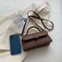 Pu Leather Shoulder Bag for Women Handbag - Fashion Crossbody Bags Vintage