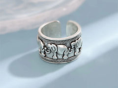 Creative Beautiful Retro Animal 925 Sterling Silver Jewelry Personality Ethnic