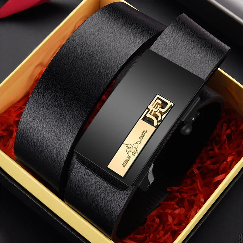 JIFANPAUL brand men high quality genuine leather belt luxury belts cowskin fashion Strap male Jeans for man Without gift box