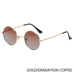 RUOBO Retro Polarized Round Metal Frame Sunglasses Eyewear For Men and Women Driving Fishing Brand Designer Sun Glasses UV400