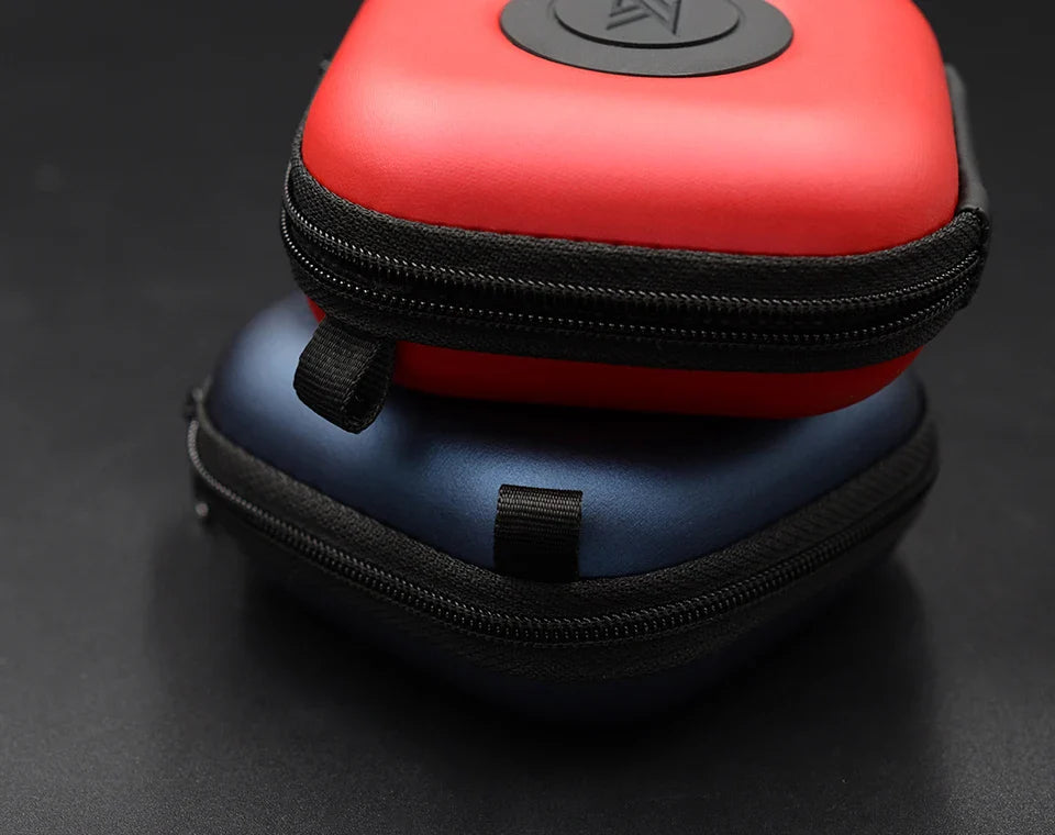 KZ PU Case Bag Earphone Headset Accessories Protable Case Pressure Shock Absorption Storage Package Case With Logo Square Bag