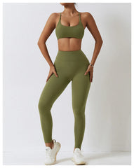 Seamless Yoga Set Workout Sportswear Gym Clothing 2Pcs Sport Sets Women