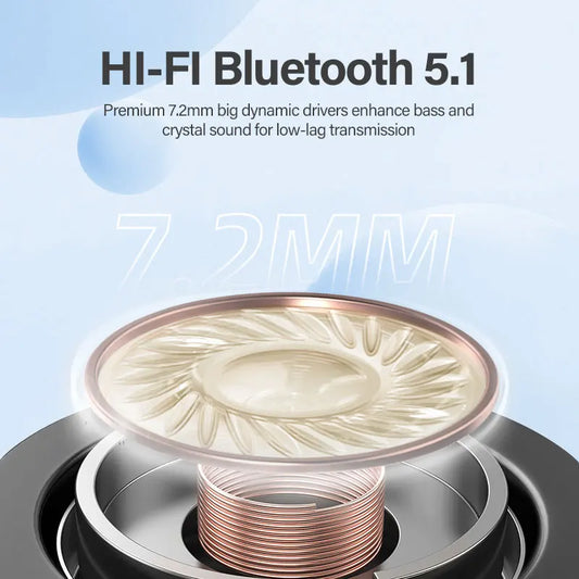 QCY T13 Bluetooth Headphone V5.1 Wireless TWS Earphone Touch Control Earbuds 4 Microphones ENC HD Call Headset Customizing APP