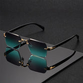Classic Unisex Fashion Sunglasses Frameless Trendy Eyewear for Holiday Costume Suitable Best Gift for Festive Occasions