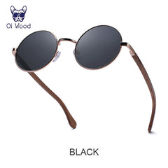 Sunglasses For Men Women Wooden Sunglasses Polarized Blue Mirror Eyewear
