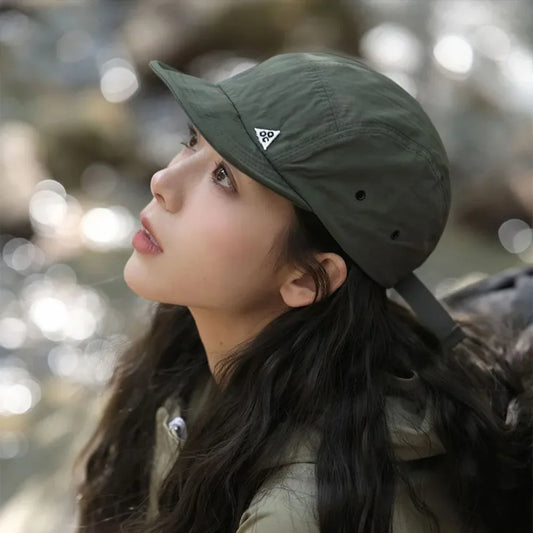 Japanese Retro Quick-drying Short Brim Baseball Caps Unisex Summer Outdoor Sunscreen Casual Versatile 5-flap Tooling Camping Hat