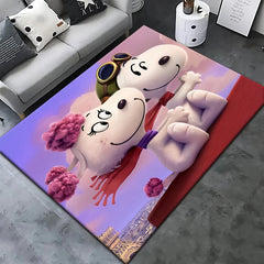 Snoopy HD lively Cartoon,Large Area Printed Carpet,Bathroom,Living Room Decor,Sofa