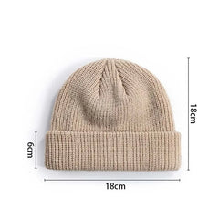 Knitted Hat for Men & Women Caps Wool Fashion Simple Warm Skullies Beanies