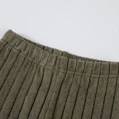 2025 Boys Autumn Winter Long Sleeve sweater suits Solid Color Block Pants Set Kids Outfit Casual Comfortable Clothing