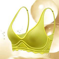 Seamless Women's Bra Small Chest Big Hollow Design Underwear Support