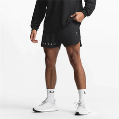 Men's 2-in-1 Summer Running Shorts Breathable Quick-Dry Basketball Training