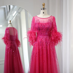 Evening wear Dresses: Evening Dresses for Women Elegant Fuchsia