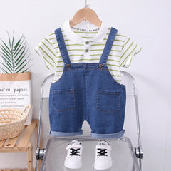 Summer Baby Clothes Suit Children Boys Casual Striped T-Shirt Shorts 2Pcs/Sets Toddler Costume Kids Outfits Infant Tracksuits