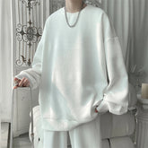 Hoodies Jacquard Sweatshirt Mens White Pullover Streetwear Casual Fashion Clothes