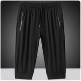 Men's Workout Gym Jogging Shorts Quick Dry 3/4 Capri Pants Training Fishing Travel