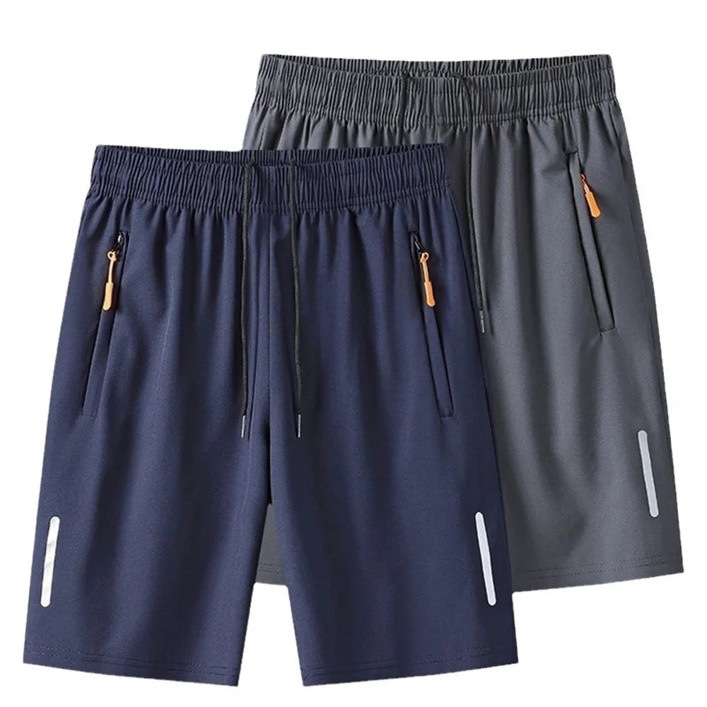 Ice Silk Shorts Quick Dry Breathable Men's Summer Thin Large Sport Running Sweat