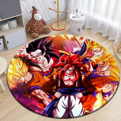 Dragon anime Round Carpet,bedroom,Living Room,door mat,Outdoor carpet,Picnic,anime