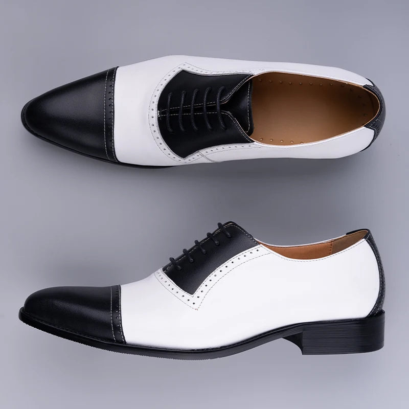 Lace-Up Fashion Dress Shoes Formal Office Casual Breathable Men Suit Footwear