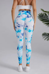 Tie Dye Seamless Leggings Women for Gym Yoga Pants Push Up Workout Sports Leggings