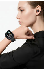 LIGE New Open-back Cip-on Headphones Smart Watch For Men Women 2.01” HD Screen Massive Watch Faces Bluetooth Call Smartwatches