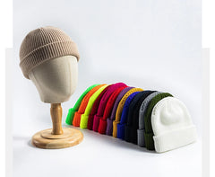 Knitted Hat for Men & Women Caps Wool Fashion Simple Warm Skullies Beanies
