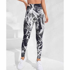 Tie Dye Seamless Leggings Women for Gym Yoga Pants Push Up Workout Sports Leggings