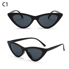 Eyewear Sun Shades Female Shades Vintage Small Triangle Sunglasses