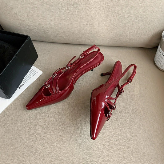 Low Heel Office & Career Sandals Buckle Strap Fashion Ladies Shoes