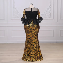 Homecoming Dresses: Exquisite Sequin Slim Half Sleeve Mermaid Evening Dresses