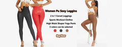 Fashion Pu Leggings Women Black Sexy Bright Leather Matte Splicing Trousers Female