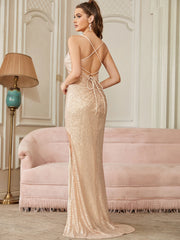 Homecoming Dresses: Mermaid Evening Dresses For Women Party Spaghetti Strap