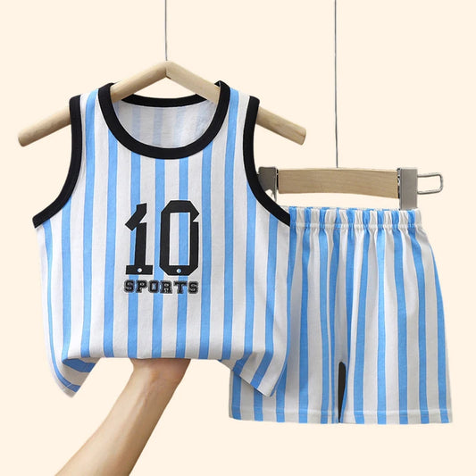 2PCS Children Sets Kids Clothes Spring and Autumn Underwear Set Pure Cotton Boys' and Girls' Pajamas, Home Clothes