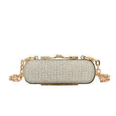 Design Women's Leather Silver Cloud Bag Female Gold Crossbody Bag