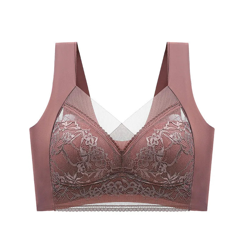 Large size lace underwear for women with big breasts no traces no wires