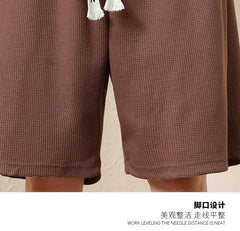 Men's Bermuda Shorts Loose Straight Barrel Beach Shorts Fashion Knitted
