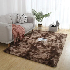 Soft Area Rugs For Bedroom Fluffy, Non-slip Tie-Dyed Fuzzy Shag Plush Soft Shaggy
