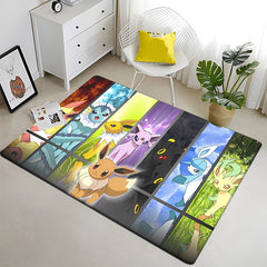 Pokemon Cartoon Carpet Rug for Living Room Bedroom Decoration Picnic Camp Kitchen