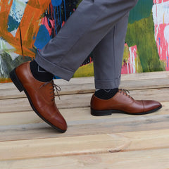 Luxury Handmade Men Dress Shoes Genuine Leather Whole Brown