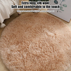 Living Room Rugs Aesthetic Bedroom Round Carpet Decoration Furry Comfort Carpet